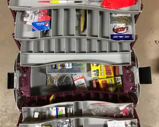 Tackle box & Misc Fishing,  was $45, NOW $34