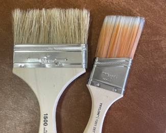 2 paint brushes,  was $6, NOW $4