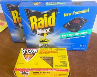 Raid Roach traps,  2 available,  was $4, NOW $3.  D-Con rodent control,  was $4, NOW $3