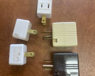 Set of 5 assorted electrical plugs,  was $5, NOW $3
