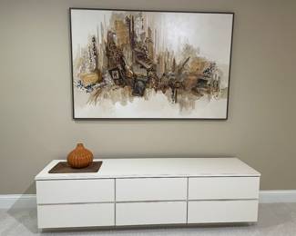 Beautiful Painting and low lying cabinet - see following pics for information and pricing on these items >