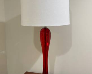 Red lamp, 31"H,  was  $36, NOW $28