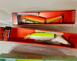 Rapala lures in the box,  was $5 each, NOW $4 each