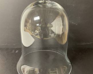 Glass bell cloche, 10"D x 12"H,  $12