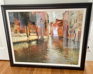 Venice, gondola framed print, 40"W x 33"H,  $58