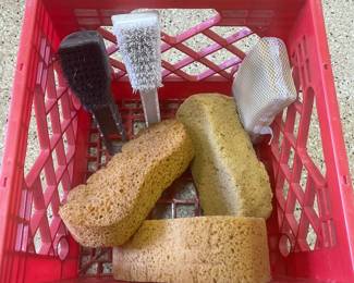 Assortments of Brushes & sponges,  was $8, NOW $5