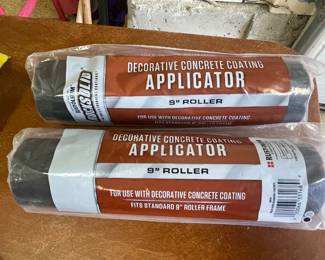 Two Concrete 9" roller applicators, (Retails $12.49 each), was $12, NOW $9