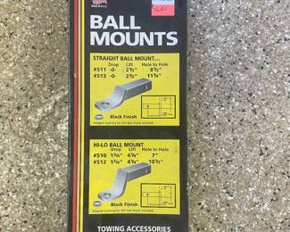 Towing ball mounts,  was $14, NOW $10