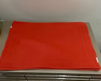 4 orange/red placemats,  was $8, NOW $5