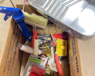 Box of paint supplies,  was $15, NOW $10