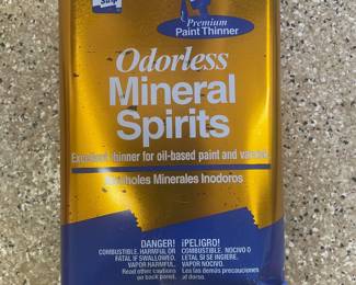 1 gallon Odorless mineral spirits, (3/4 full),  was $7, NOW $4