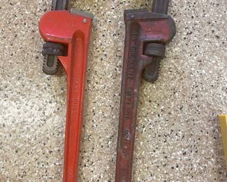 Large pipe wrenches,  was $8 each, NOW $6 each