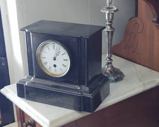 Slate case clock