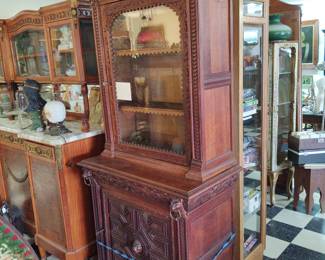 French hunt cabinet 1870s