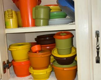 colorful tuperware