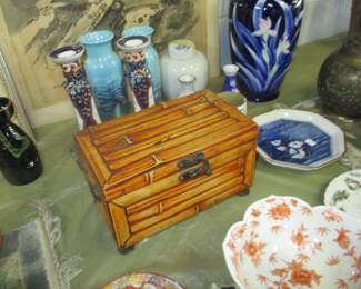 Bamboo box-- Vintage