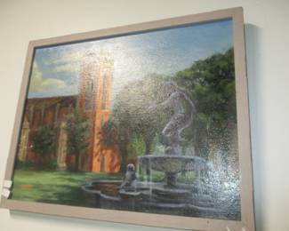 New Orleans Audubon  Park   Foumtain by listed artist Crozat