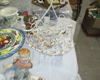 Cast iron hanging planter