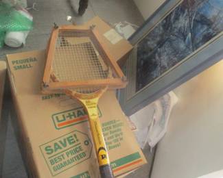 Don Newcombe model wooden tennis racket