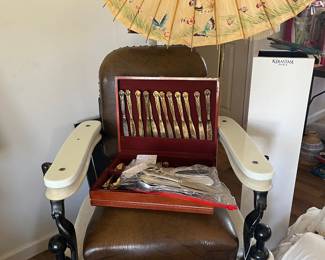 Vintage salon chairs refurbished 