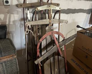 Vintage sleds 
