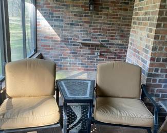 Metal patio furniture