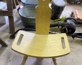 Vintage birthing chair 