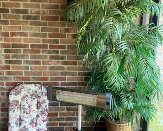 Heater and fake tree