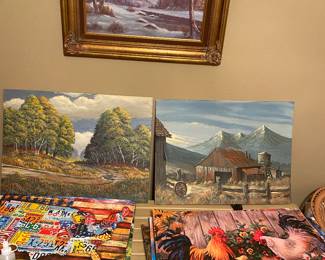 Beautiful puzzles already glued together. Makes beautiful pictures 