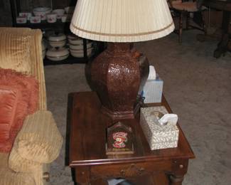 end table and lamp (there are several)