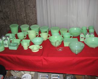 we have some nice Jadeite and a lot of it