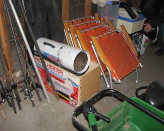 ready heater and more lawn chairs