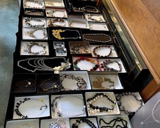 Tables and tables of jewelry...