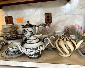 Single teapots and entire sets.