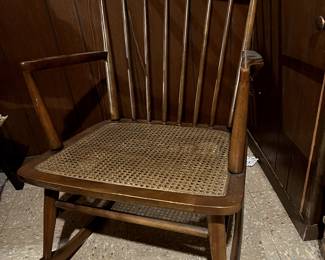 Midcentury Modern spindle back rocking chair in mint condition