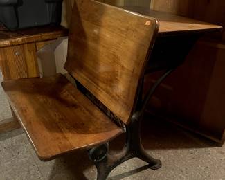 Antique school desk