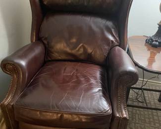 Leather recliner 