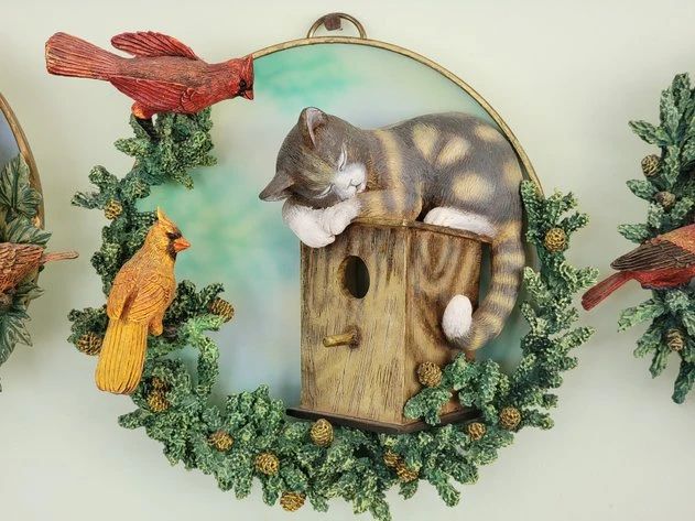 Bradford Exchange resin cat collectibles