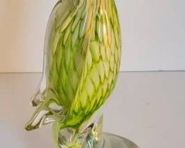 Art glass parrot