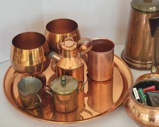 Copper kitchen items