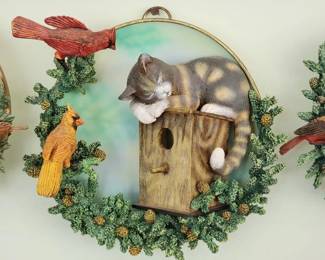 Bradford Exchange resin cat collectibles