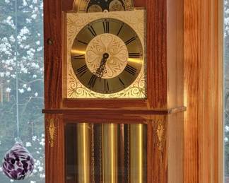 Vintage Vedette grandmother clock, made in France