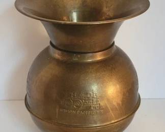 Brass spittoon