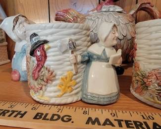 Vintage Fitz and Floyd Thanksgiving tea set