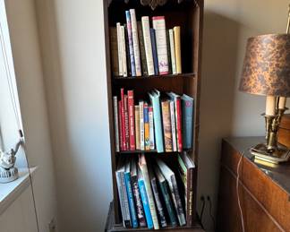 Vintage mahogany bookcase 66"h x 16"w x 12"d