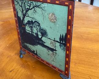 Huntley & Palmer antique biscuit tin                                  7.5"h x 6.25" 