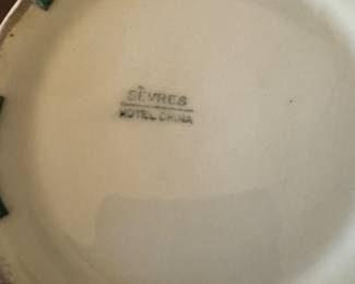 Sevres Hotel China pitcher    6.75"h 