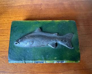 Compleat Angler paperweight  3.5" x 5.5"