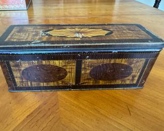 C.W.S Cream Crackers tin  3.5"h x 9.25" w x 3.25"d