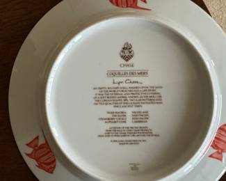 Pr. Lynn Chase "Coquilles Des Meres" plates  8.5"